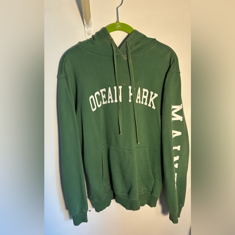 Green Ocean Park, Maine Hoodie